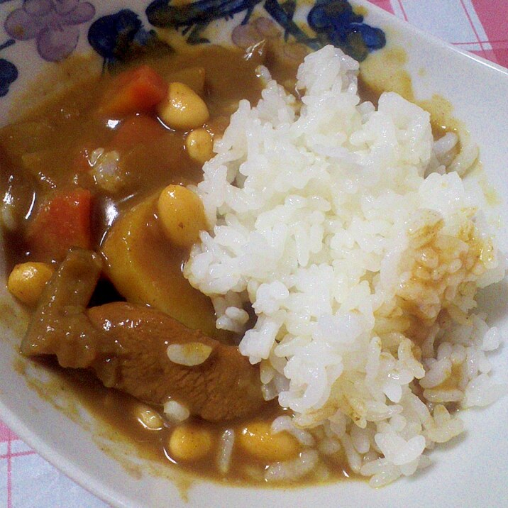 ヘルシー☆チキン＆大豆のカレー